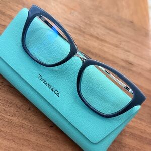 Tiffany & Co. Blue Glasses with Case